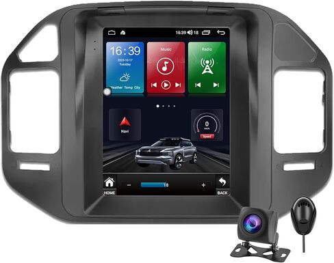 Radio Android Radio for Mitsubishi Pajero V60 V68 V73 2004-2011 9.7 بوصة Tesla Style IPS Screen Screen Stereo مع Bluetooth 5.0 Carplay/Android Auto GPS Mavigation in Kuwait
