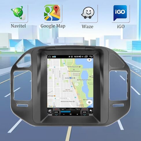 Radio Android Radio for Mitsubishi Pajero V60 V68 V73 2004-2011 9.7 بوصة Tesla Style IPS Screen Screen Stereo مع Bluetooth 5.0 Carplay/Android Auto GPS Mavigation in Kuwait