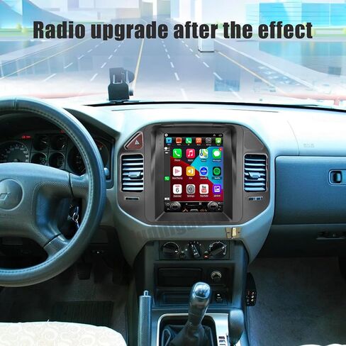 Radio Android Radio for Mitsubishi Pajero V60 V68 V73 2004-2011 9.7 بوصة Tesla Style IPS Screen Screen Stereo مع Bluetooth 5.0 Carplay/Android Auto GPS Mavigation in Kuwait