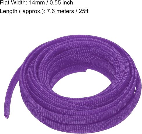 uxcell Expandable Sleeving, 1/4-inch 16ft Cable Sleeve, Yellow in Saudi Arabia