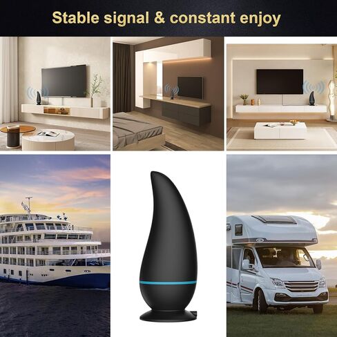 2025 TV Antenna Indoor - 8K 4K 1080P Outdoor HD Digital, 750+ Miles Range, Amplified Signal Antenna, Reception 32FT Coax Cable, for Smart and Old TV & Free Local Channels in Saudi Arabia