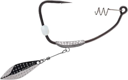 BKK TITANDIVER Swimbait Hook | 2X |Needle Hook Point | Super Slide Coating | Fixed Lead | Removable Teaser Blade | Locking Spring | Weedless Fishing in Saudi Arabia