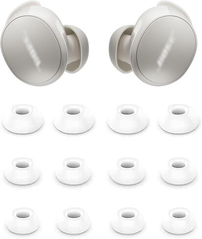 ALXCD Eartips Compatible with Bose New QuietComfort Earbuds, 6 Pairs S/M/L Sizes Soft Silicone Ear Tips Replacement Earbuds Tips, Compatible with Bose New QuietComfort Earbuds 2024 QC, Black sml in Saudi Arabia