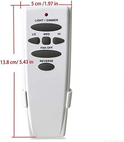 Ceiling Fan Remote Control Kit with Receiver, Replacement for Hunter 99770, 99772, 99392, 99813, Universal 3-Speeds Remote Control Kit, Fans Control with Dimmer in Saudi Arabia