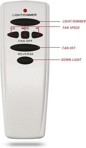 Ceiling Fan Remote Control Kit with Receiver, Replacement for Hunter 99770, 99772, 99392, 99813, Universal 3-Speeds Remote Control Kit, Fans Control with Dimmer in Saudi Arabia