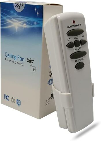 Ceiling Fan Remote Control Kit with Receiver, Replacement for Hunter 99770, 99772, 99392, 99813, Universal 3-Speeds Remote Control Kit, Fans Control with Dimmer in Saudi Arabia