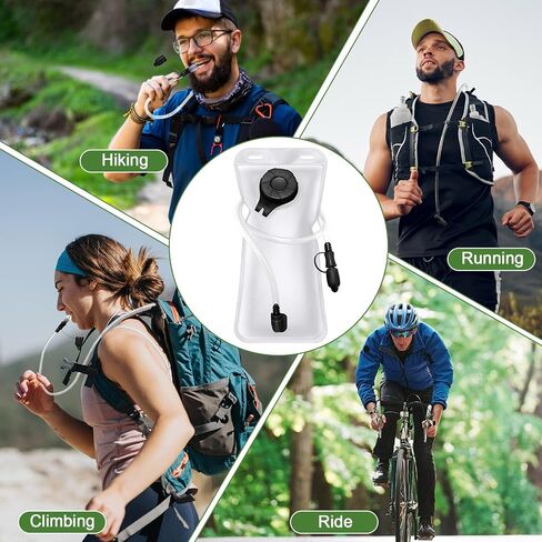 6 Pack Hydration Bladder 2L Water Bladder for Hiking Backpack Leak Proof Water Pouch Reusable Water Reservoir for Bicycling Hiking Camping Hunting Running in Saudi Arabia