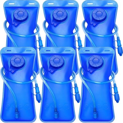 6 Pack Hydration Bladder 2L Water Bladder for Hiking Backpack Leak Proof Water Pouch Reusable Water Reservoir for Bicycling Hiking Camping Hunting Running in Saudi Arabia