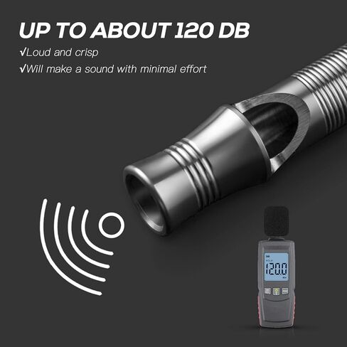 صافرة الطوارئ Tisur Titanium ، قلادة سلامة EDC بصوت عالٍ حتى 120 ديسيبل ، صافرة البقاء على قيد الحياة من أجل البقاء على قيد الحياة ، المشي لمسافات طويلة ، التخييم ، تدريب الحيوانات الأليفة in Saudi Arabia