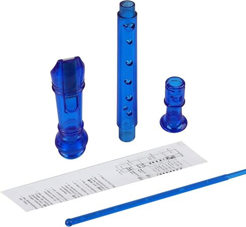 Soprano Recorder Descant Flauta Recorder 8 Hole ABS Clarinet German Style Treble flute C Key with Fingering Chart Instructions Transparent 3 Pack in Kuwait
