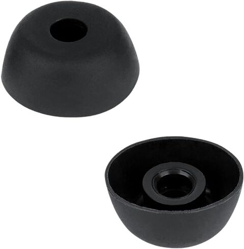 Earbud Replacements Tips Earbuds Tips Soft Rubber Silicone Eargel Cover, Compatible with Jabra Elite 75t/ 65t/ Active/ 7 Pro/Elite 3/ Elite S/M/L 6 Pairs Black and Transparent White in Kuwait