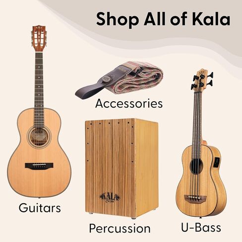 Kala Brand Music Co. The Waterman Sea Collection, 4-String Ukulele, Right, Frosted Glass, Soprano (KA-WMT-CL-S) in Kuwait