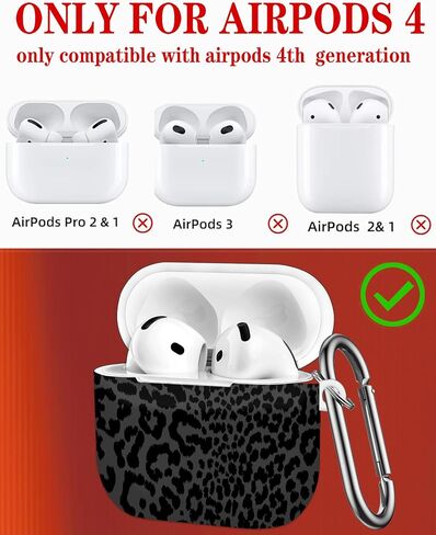 Case Compatible with AirPod 4th Generation 2024,Shockproof Protective Case Cover with Keychain for Women Men,Wireless Accessorie Charging Cases for Airpod 4th - Coffee Bean in Saudi Arabia