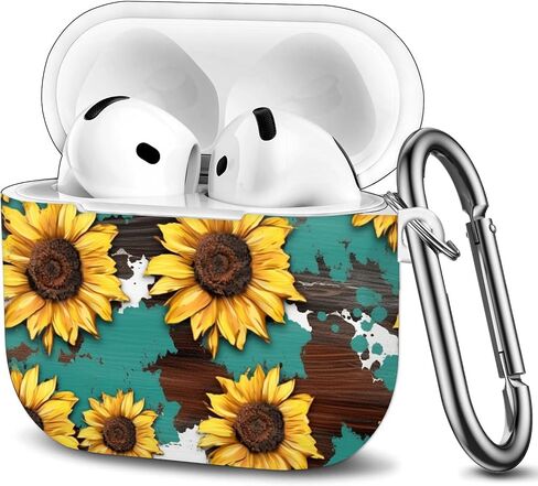 Case Compatible with AirPod 4th Generation 2024,Shockproof Protective Case Cover with Keychain for Women Men,Wireless Accessorie Charging Cases for Airpod 4th - Coffee Bean in Saudi Arabia