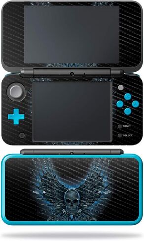 MightySkins Carbon Fiber Skin for Nintendo New 2DS XL - Heart and Key | Protective, Durable Textured Carbon Fiber Finish | Easy to Apply, Remove, and Change Styles | Made in The USA in Saudi Arabia