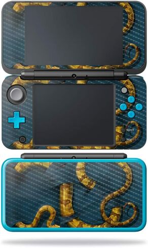 MightySkins Carbon Fiber Skin for Nintendo New 2DS XL - Heart and Key | Protective, Durable Textured Carbon Fiber Finish | Easy to Apply, Remove, and Change Styles | Made in The USA in Saudi Arabia