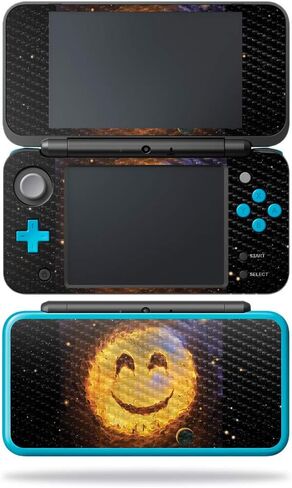 MightySkins Carbon Fiber Skin for Nintendo New 2DS XL - Heart and Key | Protective, Durable Textured Carbon Fiber Finish | Easy to Apply, Remove, and Change Styles | Made in The USA in Saudi Arabia