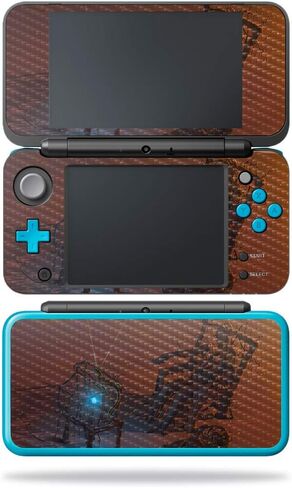 MightySkins Carbon Fiber Skin for Nintendo New 2DS XL - Heart and Key | Protective, Durable Textured Carbon Fiber Finish | Easy to Apply, Remove, and Change Styles | Made in The USA in Saudi Arabia