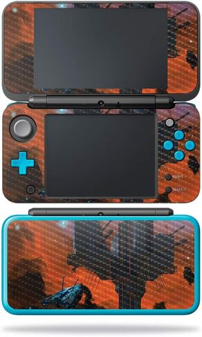 MightySkins Carbon Fiber Skin for Nintendo New 2DS XL - Heart and Key | Protective, Durable Textured Carbon Fiber Finish | Easy to Apply, Remove, and Change Styles | Made in The USA in Saudi Arabia