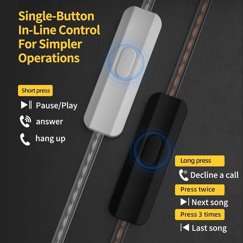 KZ Merga in Ear Monitor Headphones ، Tuning Hightlution Tuning السلكية سماعات الأذن ، KZ سماعات الأذن Bass 2Pin 3.5mm Game Sports Music in Ear Monitor لمغنيي النظام (الكابل الأسود ، بدون ميكروفون) in Kuwait