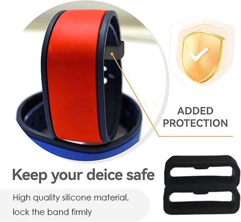 Compatible with Disney Magic Band Clips, [6-Pack] Anti-slip Silicone Security Loop Holder for Magic Band+ & 2.0 & More in Saudi Arabia