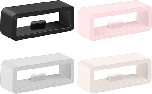 4/6 Pack Fastener Rings for Garmin Forerunner 645 245 165 158 55 45 Watch Bands, 20mm Silicone Replacement Watch Band Loop/Holder/Retainer/Clips in Kuwait