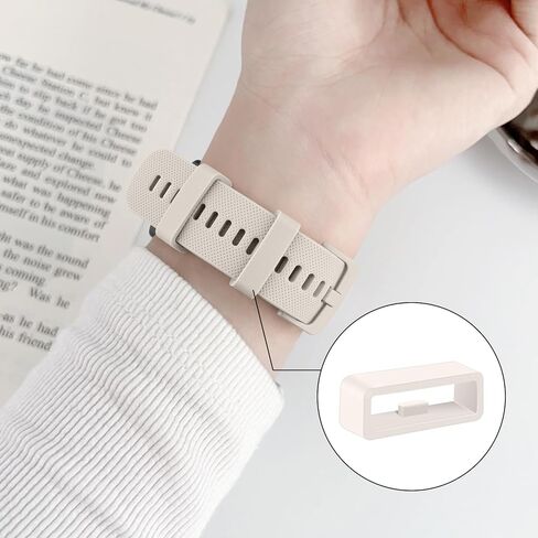 4/6 Pack Fastener Rings for Garmin Forerunner 645 245 165 158 55 45 Watch Bands, 20mm Silicone Replacement Watch Band Loop/Holder/Retainer/Clips in Kuwait