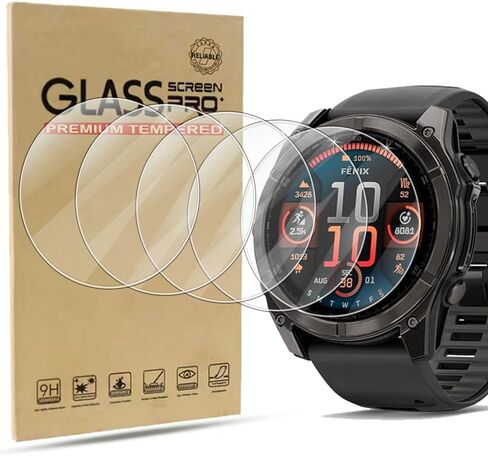 5 Pack Screen Protector Compatible with Garmin Fenix 8 AMOLED 47mm,Tempered Glass Screen Protector Film for Fenix 8 47mm in Saudi Arabia