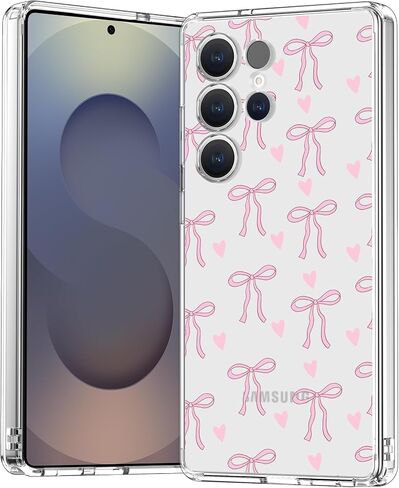 Bicol for Samsung Galaxy S25 Ultra Case ، غطاء واضح نحيف مع حماية الكاميرا المحسنة والزهور البرية ، حالة الهاتف الحماية العصرية للنساء والبنات ، تصميم الأزياء in Saudi Arabia