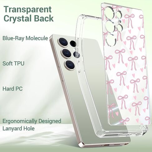 Bicol for Samsung Galaxy S25 Ultra Case ، غطاء واضح نحيف مع حماية الكاميرا المحسنة والزهور البرية ، حالة الهاتف الحماية العصرية للنساء والبنات ، تصميم الأزياء in Saudi Arabia