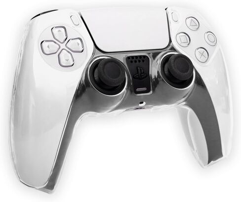Protective Case for PlayStation5 Controller, Crystal Cover, PS5 Game Pad PC Shell, Heat Dissipation, Anti-Slip/Scratch/Fingerprint, Ergonomic Grip, Lightweight Durable (Clear) in Saudi Arabia