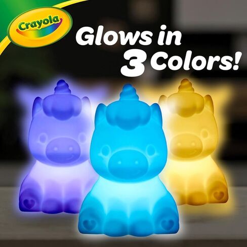 Crayola Light Ups Unicorn Figure, Recolorable Light Up Toy, Gift for Kids, 4, 5, 6, 7 in Saudi Arabia