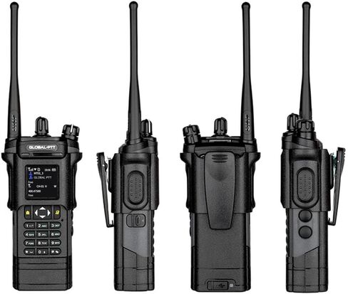 2-Pack 4G LTE PoC and Analog Two-Way Radios, Dual Band UHF/VHF 10w Power Unlimited Nationwide Range Walkie Talkie - Included 1-Year Data Plan (5288 Plus) in Saudi Arabia