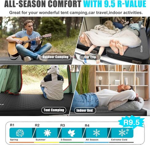 وسادة النوم المتضخمة ذاتية بمضخة كهربائية ، 4 بوصات ، مرتبة تخييم سميكة في الرغوة ، والتلسكوبية والضغوط ، والهواء المعزول سريعًا لسفر السيارات/خيمة/سرير ، والأخضر. in Kuwait