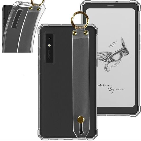Clear Case for 6.13" Boox Palma Mobile ePaper/Boox Kant/Boox Kant 2 - Premium Slim Silicone Cover with Thicken Corners Ultrathin and Transparent (clear) in Saudi Arabia