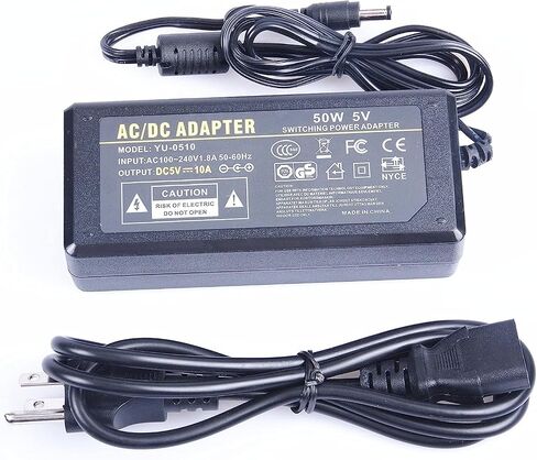 AC 100V-240V إلى DC 5V 1.5A 7.5W AC التبديل محول الطاقة المحول 7.5W واجهة 5.5 مم × 2.5 مم مناسبة لمعدات مراقبة إمدادات الطاقة LED RMONITORS Routers TV Box (5V 1.5A 7.5W) in Kuwait