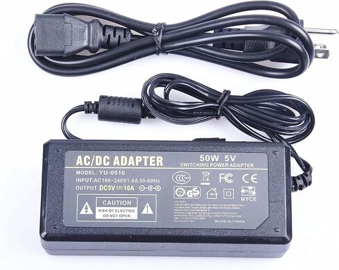 AC 100V-240V إلى DC 5V 1.5A 7.5W AC التبديل محول الطاقة المحول 7.5W واجهة 5.5 مم × 2.5 مم مناسبة لمعدات مراقبة إمدادات الطاقة LED RMONITORS Routers TV Box (5V 1.5A 7.5W) in Kuwait