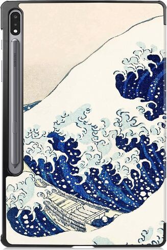 Berkin Arts Samsung Galaxy Compatible with Tab S6 Lite Case 10.4 Inch Model SM-P610/P613/P615/P619Tri-Fold Stand Cover Fauvism Vibrant Expressive Colorful (View of Collioure by Matisse) in Saudi Arabia