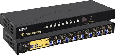 CKL USB3.0 HDMI KVM Switch 4K@60Hz (2 أجهزة كمبيوتر 2 شاشات) in Kuwait