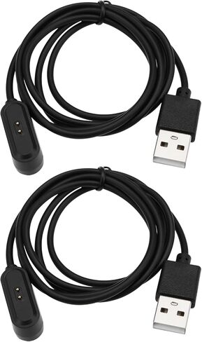 Sing F Ltd 2PCS Smart Watch USB شحن كابل استبدال الجزء المغناطيسي كبل الشاحن USB Magnetic Smart Watch Charger متوافق مع Oppo Watch Free OWW206 (أبيض) in Kuwait