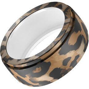 Compatible with Oura Ring Gen3/Oura Ring Gen4 Protector, Anti-Scratch Elastic Soft Silicone Colorful Pattern Ring Cover for Oura Ring Gen Cover (Leopard, S(5/6/7/8/9))