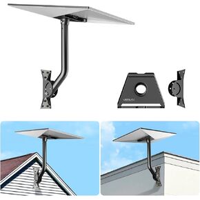 Starlink Gen 3 Mount, Adjustable Angle Starlink Roof/Wall Mount with Pipe Adapter , Star Link Mounting Kit Gen 3 for Standard Dish, Includes Screws for Stone or Wooden Walls