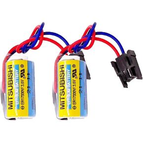 (حزمة) جديدة A6BAT ER17330V PLC بطارية مع المكونات ، الحجم 2/3A 3.6V