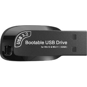 32GB - Bootable USB Driver 3.2 for Windows 11 & 10, Password Reset, WiFi & LAN Drives, Supported UEFI and Legacy, Reinstall,Upgrade,Recovery Windows, WINPE Repair Tool, Compatible All Computers