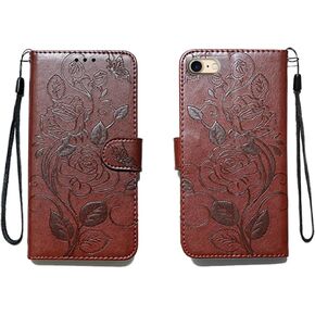 for iPhone 6/iPhone 6S Embossing Wallet Case Kickstand Magnetic Flip Cover Credit Cards Slot with Stand for PU Leather Shockproof Flip Magnetic Case for iPhone 6 (Blue)