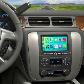 4G+64G Android 13 Car Radio for Chevy Silverado GMC Sierra Buick Enclave Yukon, 7" IPS Touch Screen Car Stereo Build-in GPS Wireless CarPlay/Android Auto, Backup Camera/DSP/SWC