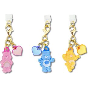 Sonix Dust Plugs - USB C + Lightning Compatible - Care Bears Character Charging Port Charms (3 Pack) - Funshine Bear, Cheer Bear, Grumpy Bear
