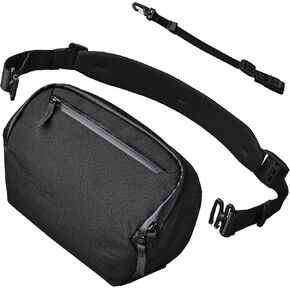 ALPAKA Vertex Pouch Black & Magnetic Stabilizer Strap - Accessory for Crossbody Bag - Quick Release