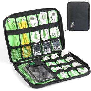 Luxtude Large Cord Organizer - Portable Electronics Organizer, Travel Case for Chargers and Cords, Tech Storage