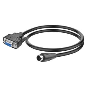 RS232 DB9 to Mini DIN 8-Pin Serial Cable, DB9 9-Pin Male to Mini DIN 8-Pin Male Screw Terminal Adapter Cable DB9 to Mini DIN 8-Pin Audio Cable for Microphone Scanner Printer 3.28ft/1M